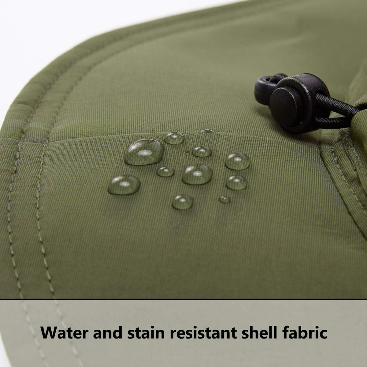 BASSDASH UPF 50+ Sun Fishing Hat Water Resistant with Detachable Neck Flap