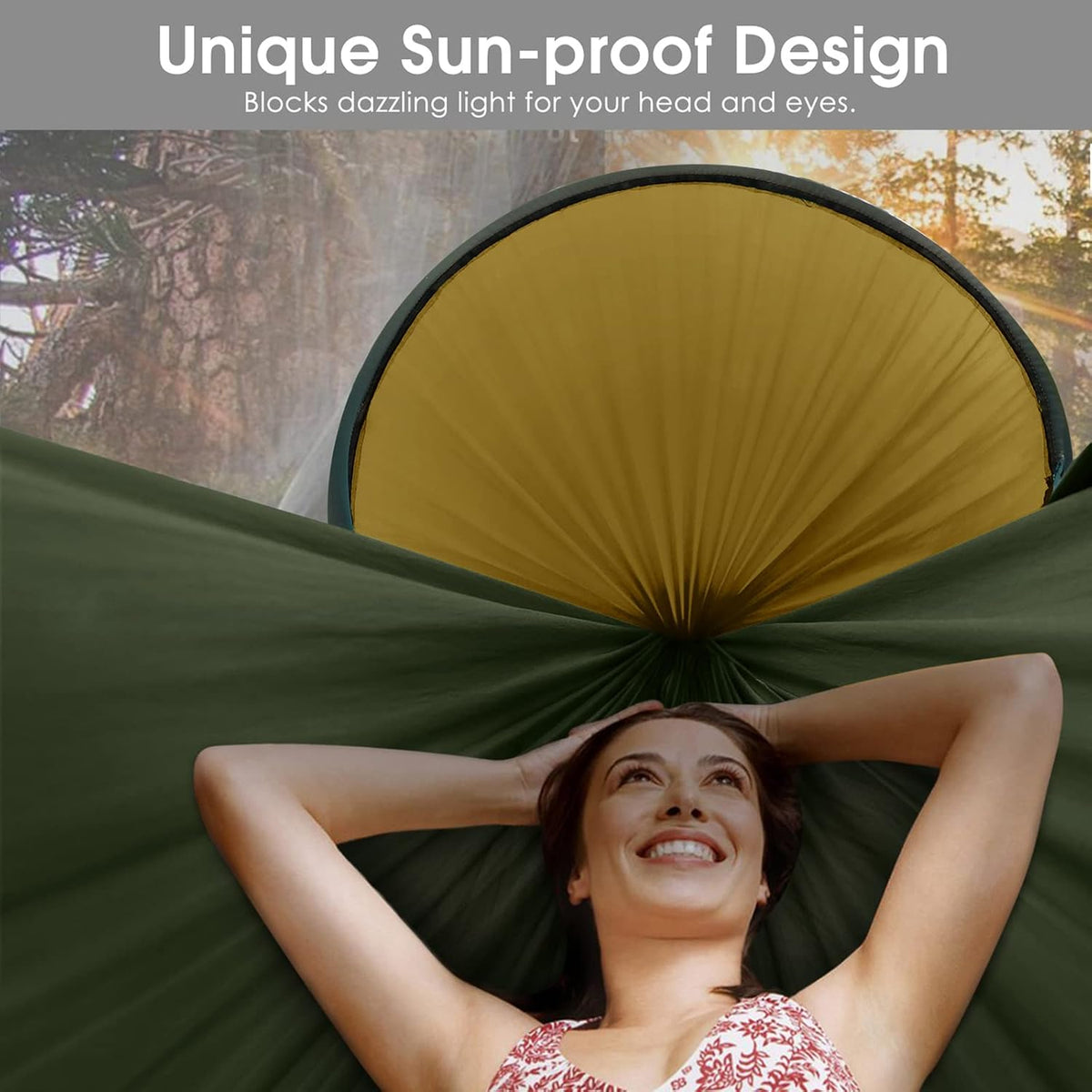 G4Free Large Camping Hammock for Outside with Mosquito Net 2 People Hammock