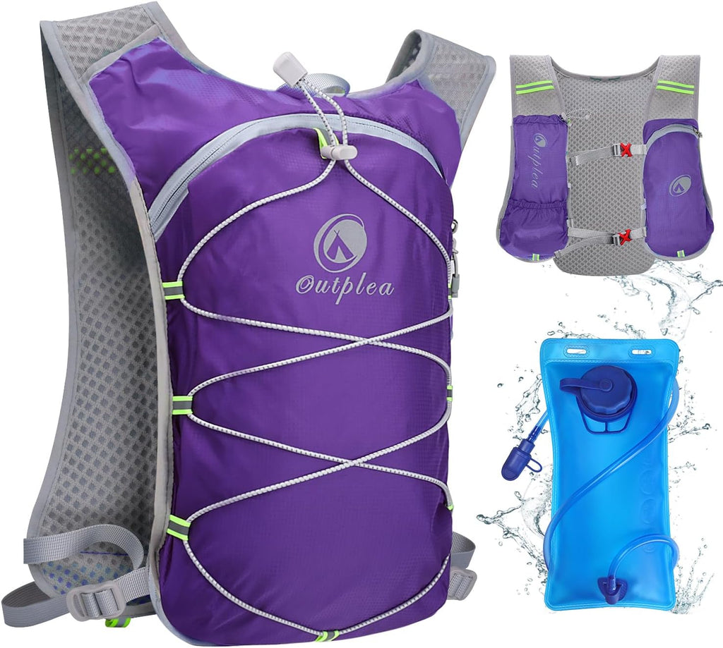 Ouplea Small Running Hydration Backpack Hydro Vest with 2L Water Bladder