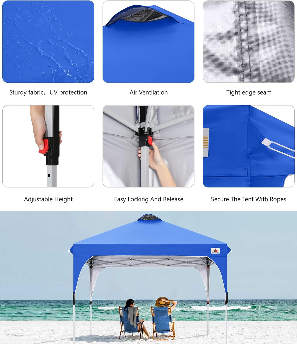 ABCCANOPY 10x10 Pop up Canopy Tent Instant Outdoor Shelter, Royal Blue
