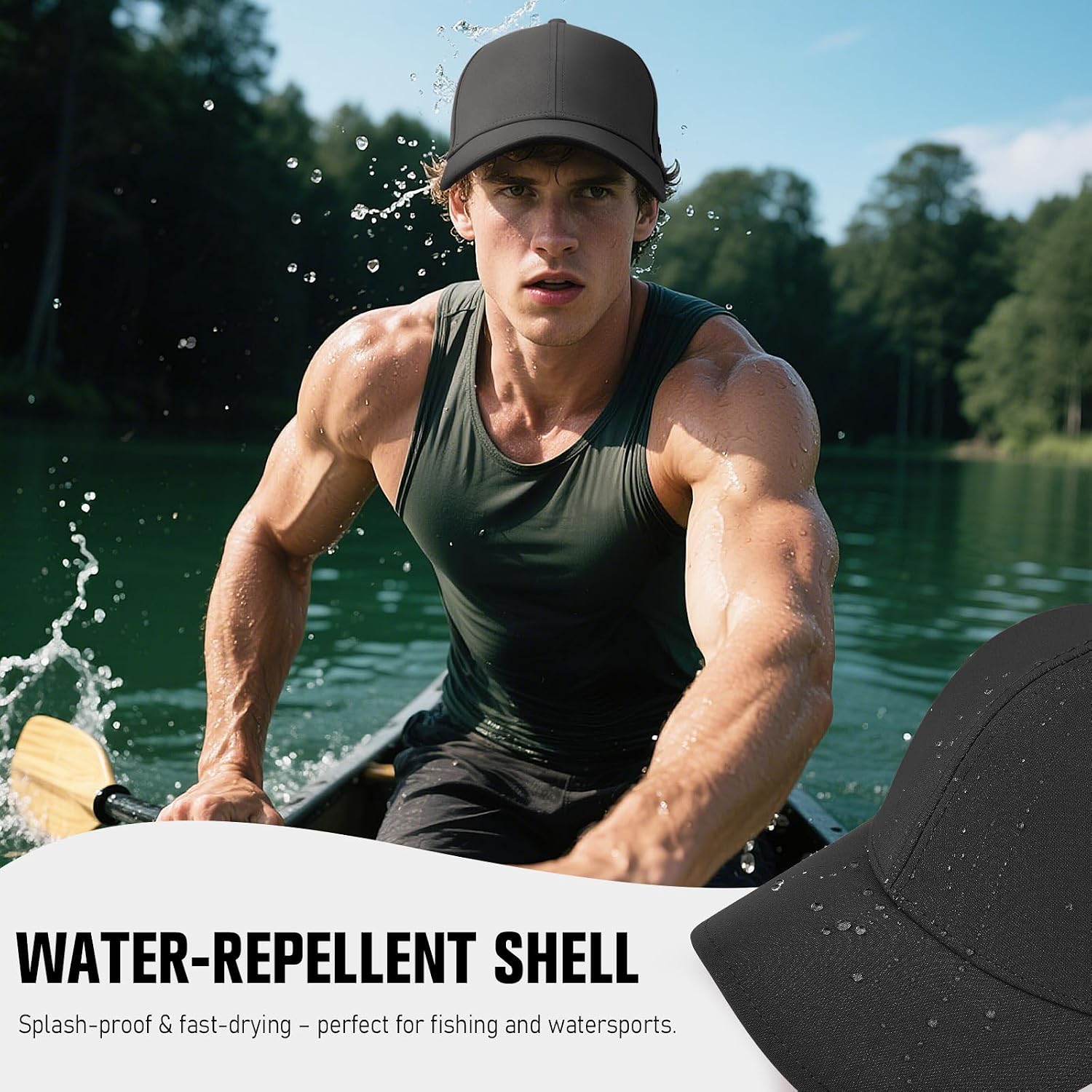 AOPREL Baseball Cap Breathable Mesh Golf Hat Quick Dry Adjustable Baseball Hats for Men and Women Sport Running Workout