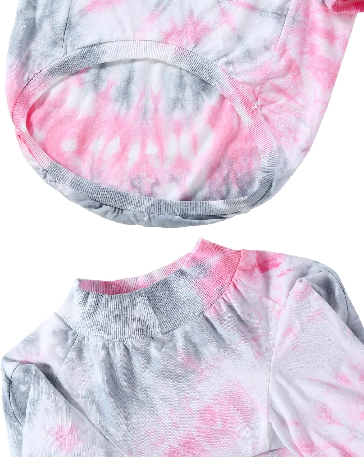 Dog Cotton Pink Tie Dye T-Shirts Soft and Stretchy Breathable Pet Shirt Pajamas Pets Clothes for Large Dogs,3XL Pink Tiedye