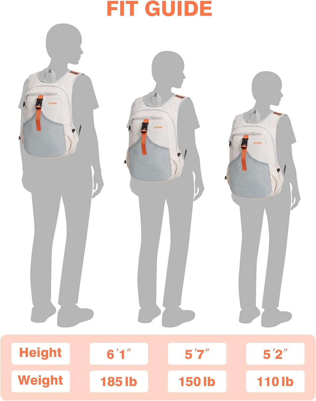 15L Small Hiking Backpack, Lightweight Foldable Daypack for Women