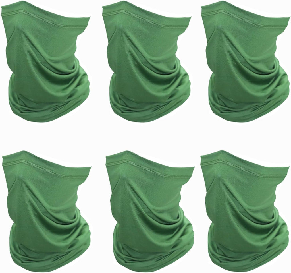 SHEVERCH 6 Pack Neck Gaiter Face Mask Sun UV Protection For Men Women
