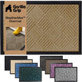 GORILLA GRIP WeatherMAX Door Mat, Indoor Outdoor Use, 29x17, Beige Diamond