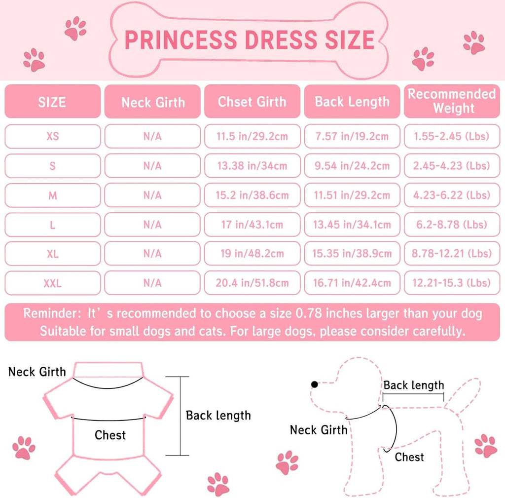 Dog Dresses, Fashion Pet Dog Clothes, Striped Mesh Puppy Dogs Princess Dresses (Purple/Pink(4pack), Medium)