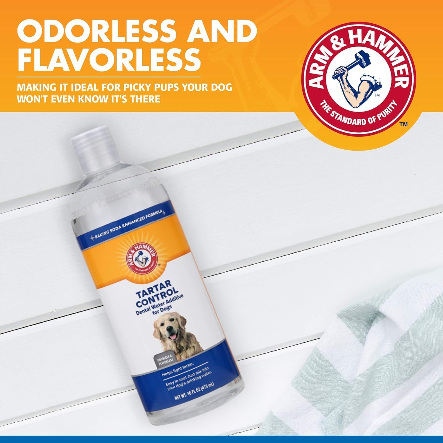 Arm & Hammer Clinical Care Dental Rinse for Dogs, 16 Fl Oz, 2-Pack