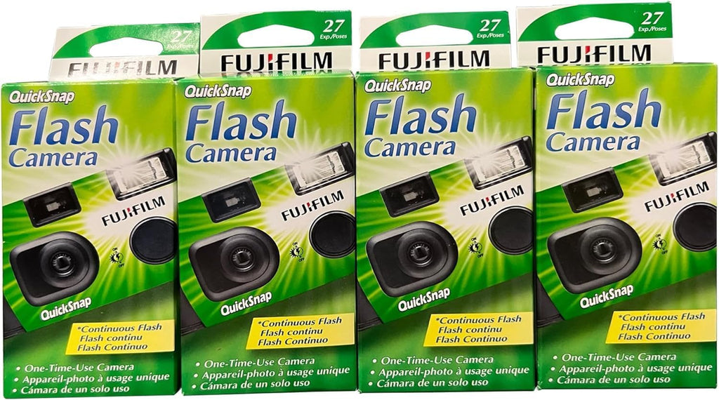 Fujifilm QuickSnap Flash 400 One Time Use 35mm Camera with Flash, 27 Exposu