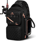 MATEIN Fishing Sling Bag with Phone Pouch, 3600 Tackle Box Backpack