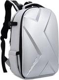 Camera Backpack Hard Shell Imitation Carbon Fiber DSLR, Waterproof Shockproof w/15.6" Lap Comp for Photo, Travelers & Daily.