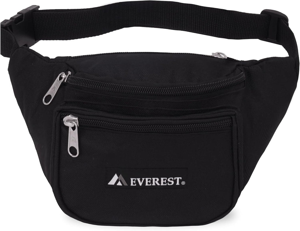 Everest Signature Waist Pack - Large, Black, One Size,044XLD-BK