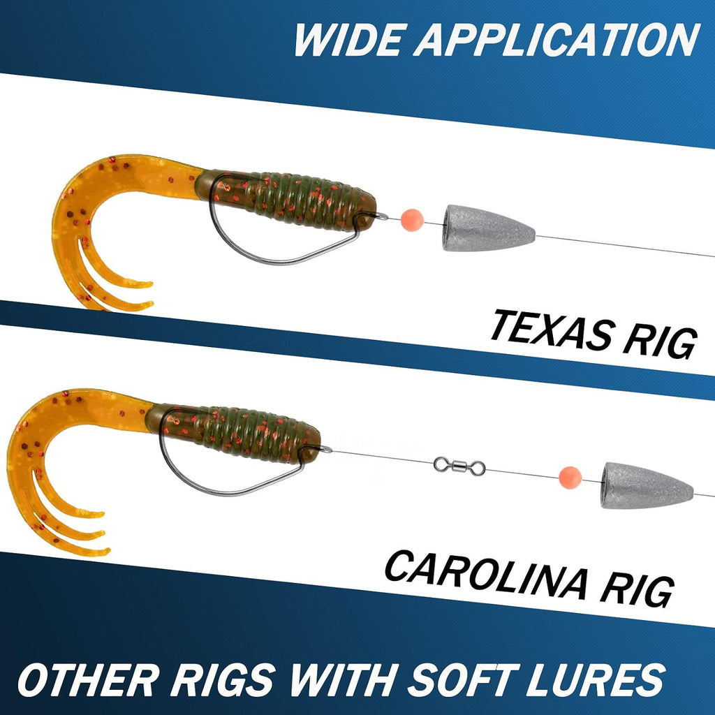 Dr.Fish Bullet Lead Sinkers Texas Carolina Bass Worm Fishing Weights