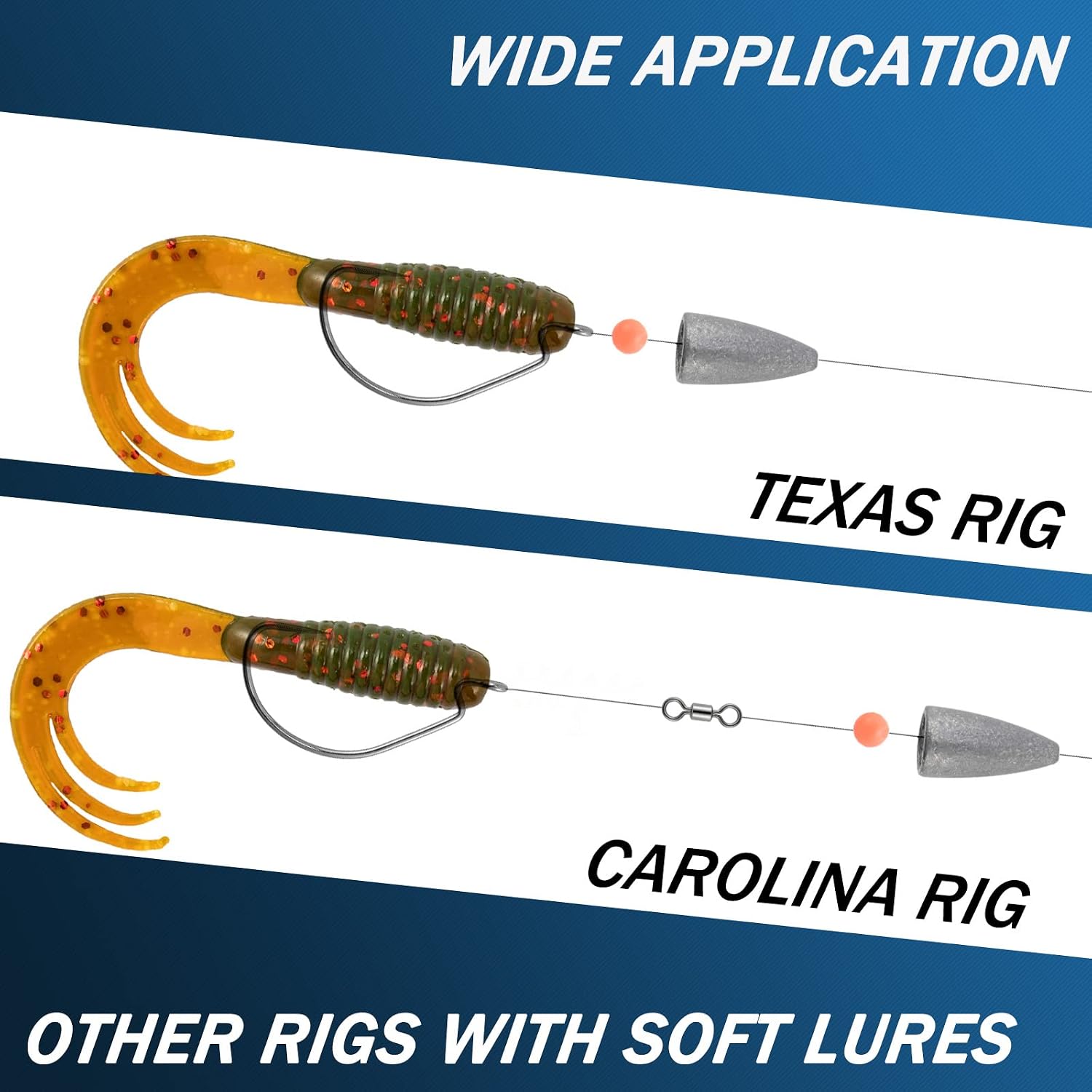 Dr.Fish Bullet Lead Sinkers Texas Carolina Bass Worm Fishing Weights