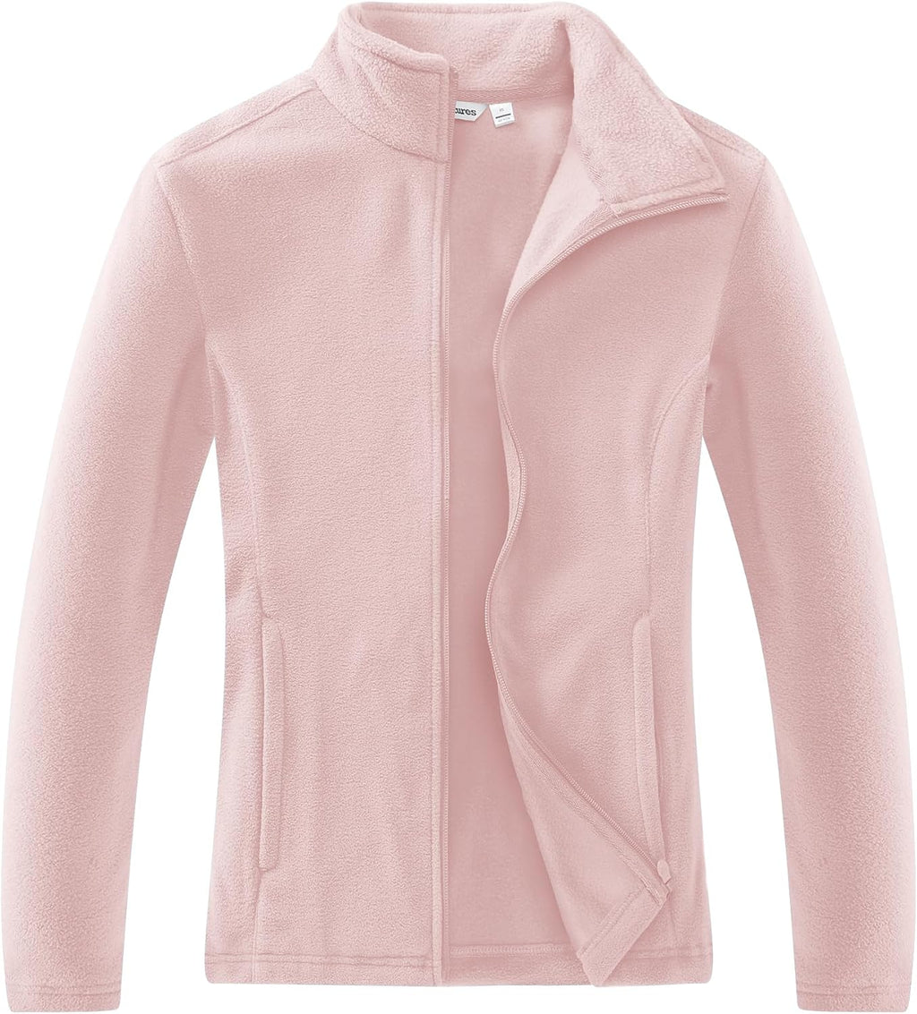 Outdoor Ventures Women's Lightweight Warm Polar Fleece Jacket Zip Up