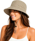 Water-Resistant UPF 50+ Sun Bucket Hat Packable Brimmed for Women Men