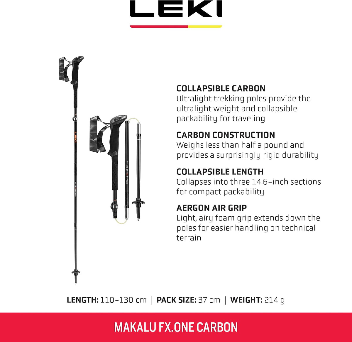LEKI Makalu FX.One Carbon Trekking Poles