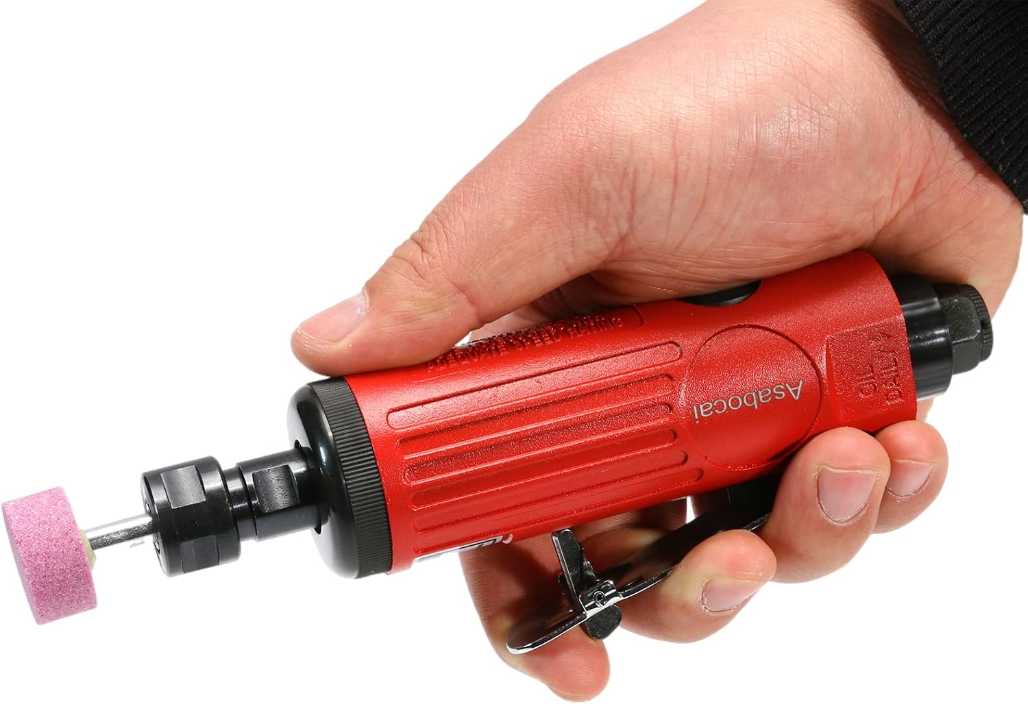1/4inch Air Powered Die Grinder, Pneumatic Straight Die Grinder with 1/4"(6MM) and 1/8"(3MM) Collets,22000 RPM Rear Exhaust, Compact Size,Polishing Tool