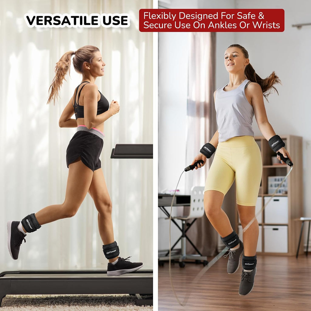 Ankle Weights for Women & Men, Wrist Weights, A Pair of 1/2/3/4/6/8/10 lbs