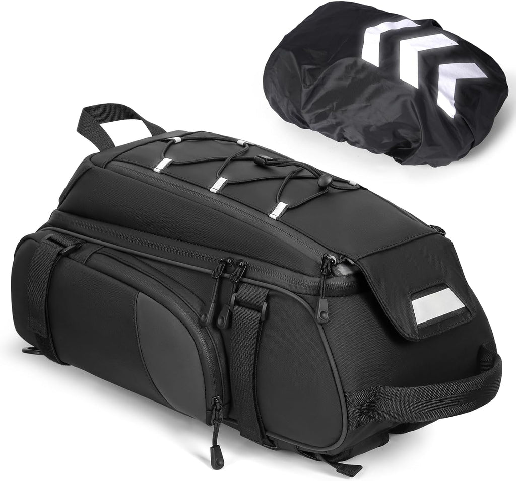 RAINSMORE Bike Bag for Bicycle Rear Rack 15L Waterproof Ebike Trunk Bag