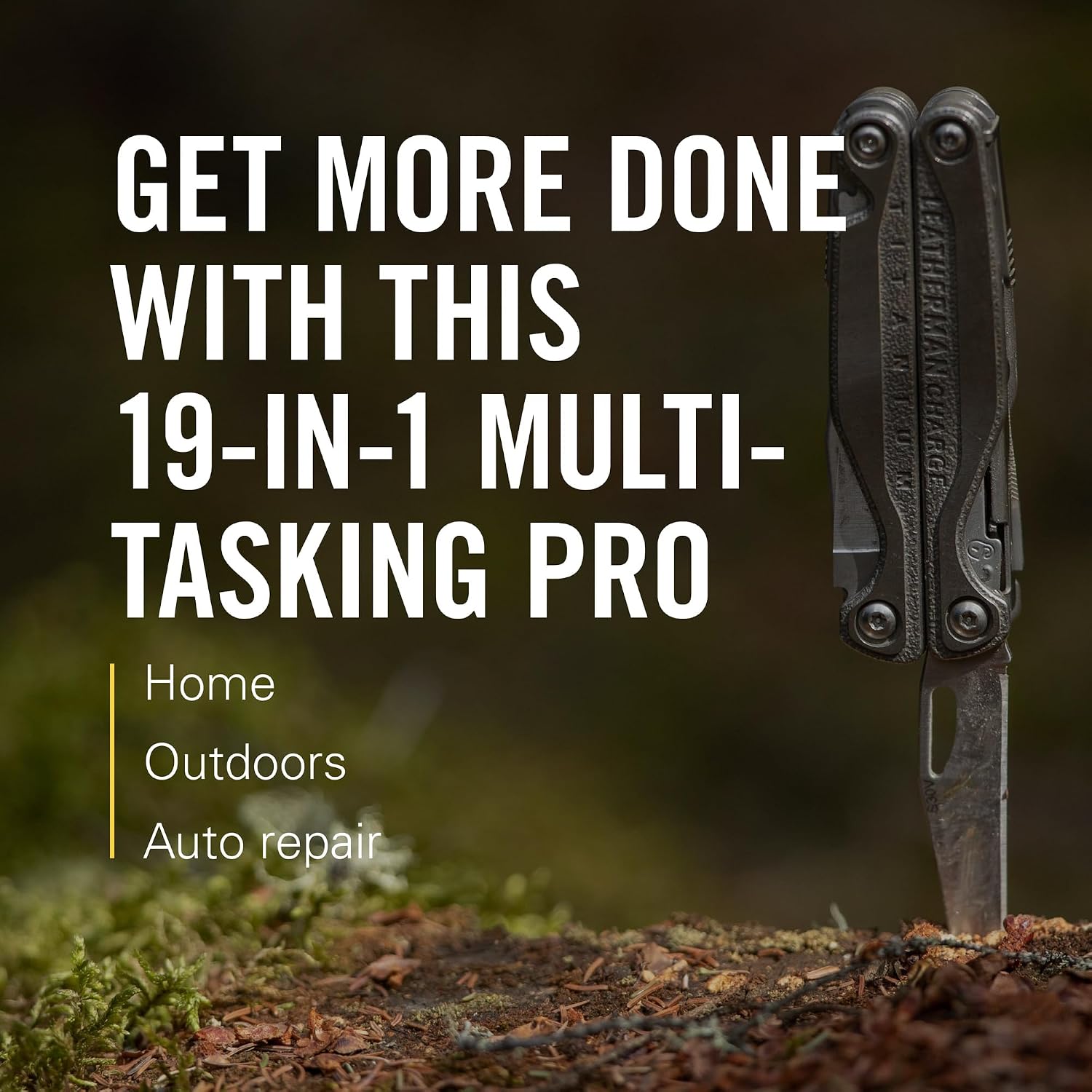 LEATHERMAN Charge Plus TTI 19-in-1 Multi-Tool, EDC and Auto, Stainless