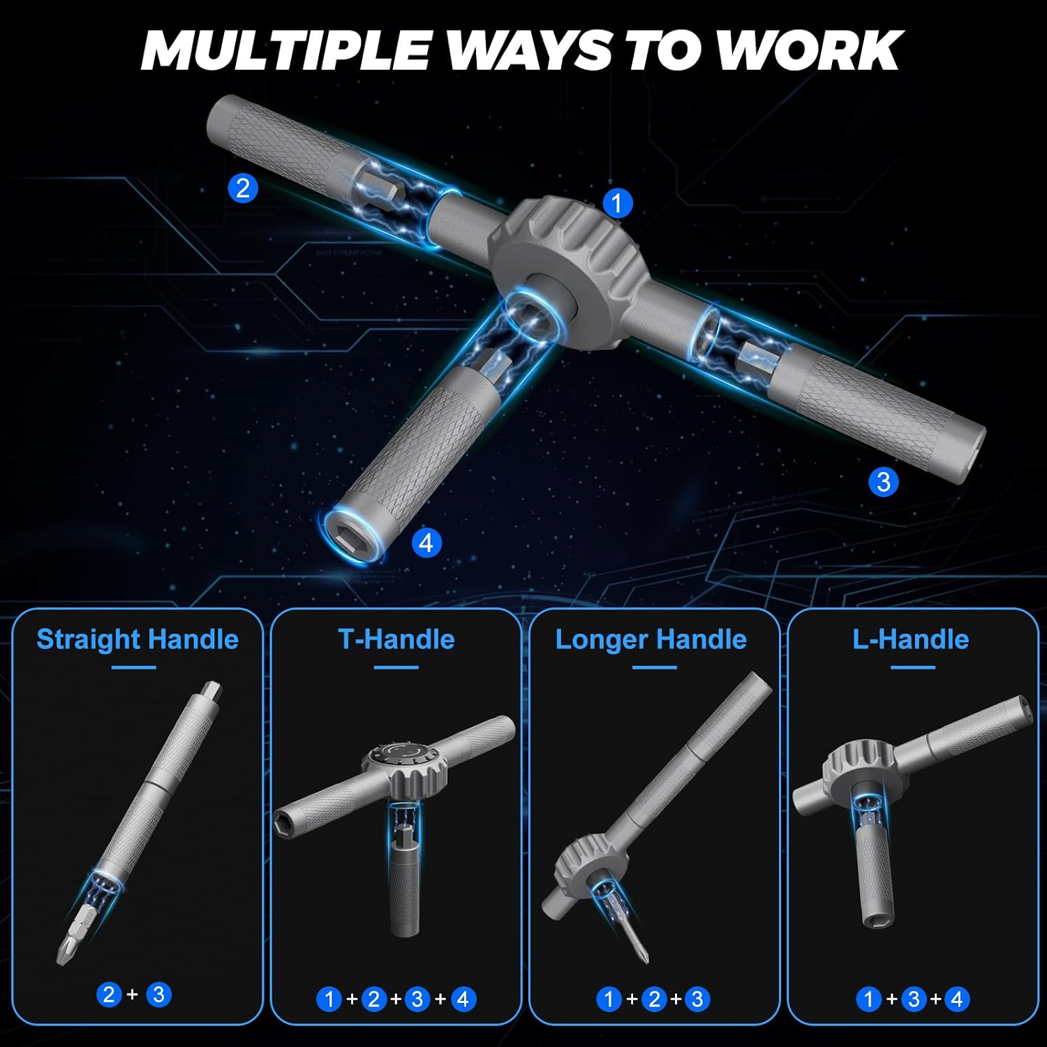 STREBITO Magnetic Screwdriver Set, 67-in-1 Ratcheting Screwdriver Set