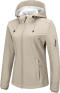 Outdoor Ventures Women's Softshell Jacket Fleece Lined Waterproof Rain Coat