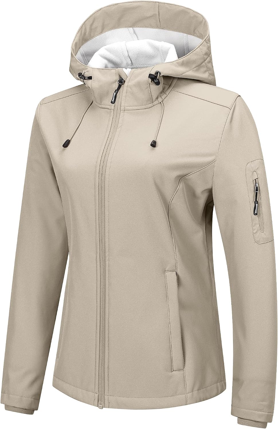 Outdoor Ventures Women's Softshell Jacket Fleece Lined Waterproof Rain Coat