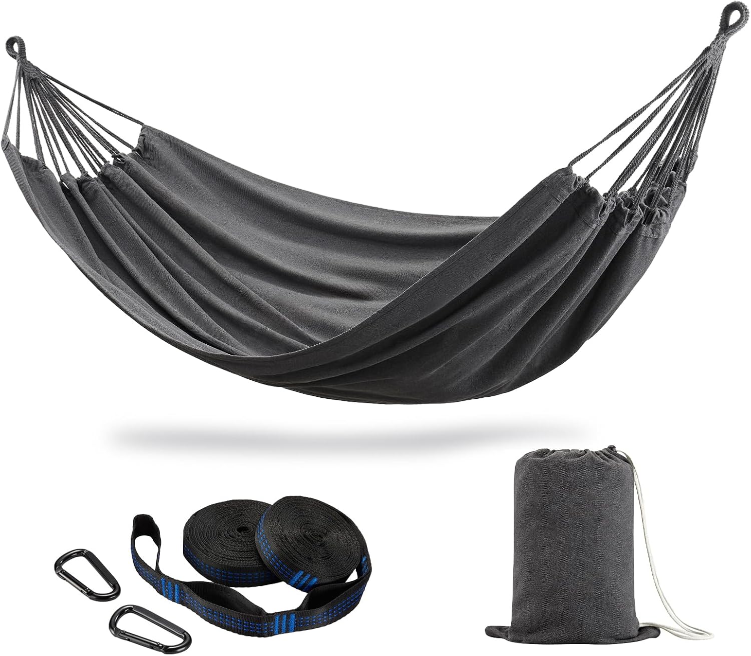 Brazilian Double Hammock with Tree Straps, Extra Large, 450 lbs Capacity