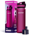 AQUAPHOR City Water Filter Bottle 17 oz | Reusable & Portable Filtered Water Bottle | BPA-Free | Perfect for Camping, Travel, Indoor & Outdoor Use | Ruby Red