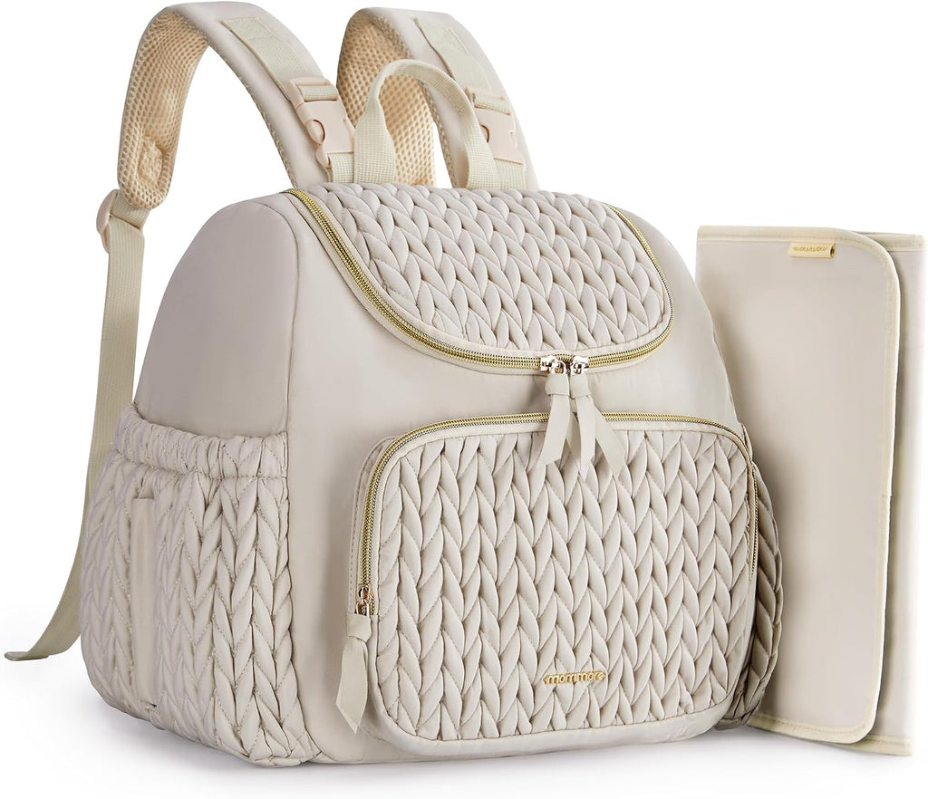 mommore Diaper Bag Backpack, Large Travel Baby Bag for Daily Essentials
