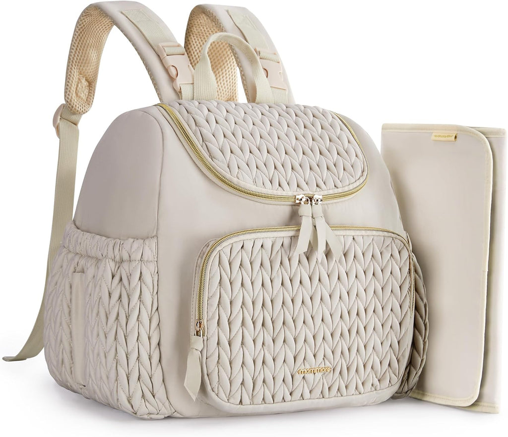 mommore Diaper Bag Backpack, Large Travel Baby Bag for Daily Essentials