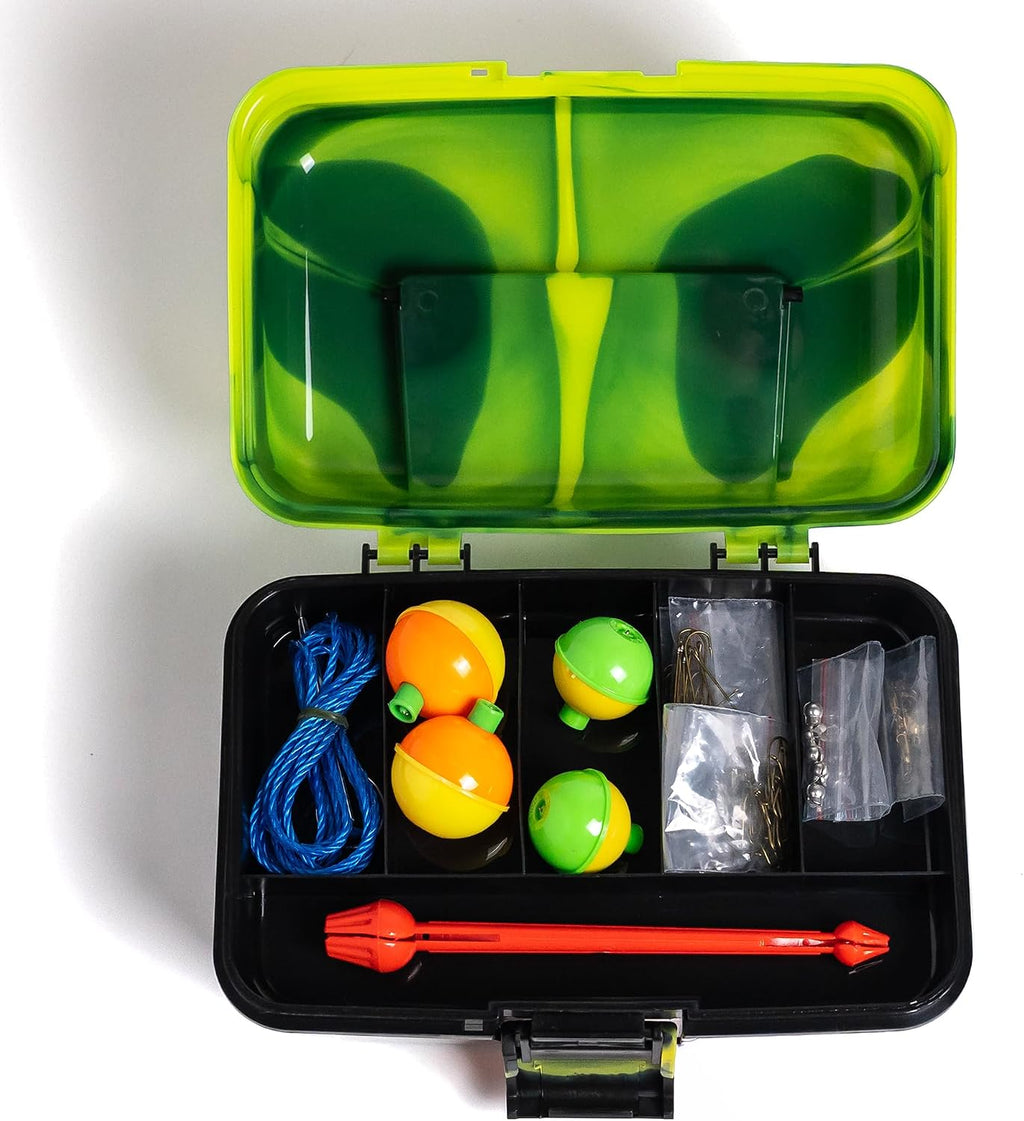 Catch Co Mystery Tackle Box Bank Fishing Essentials Tackle Box - Green