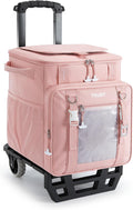 TOURIT Collapsible Rolling Cooler with Wheels, 12H Insulated & Waterproof