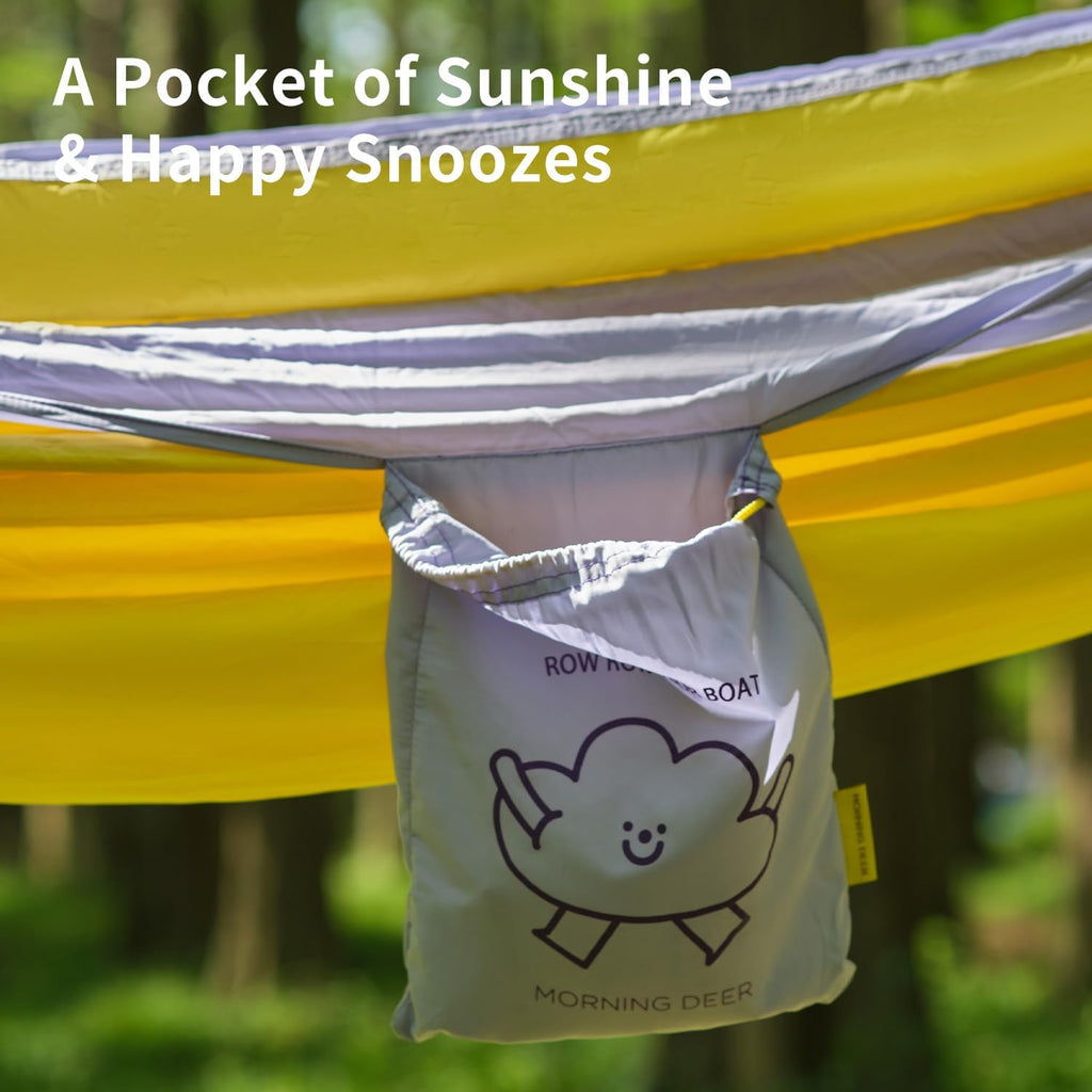 Morning Deer Double Camping Hammock with Tree Straps