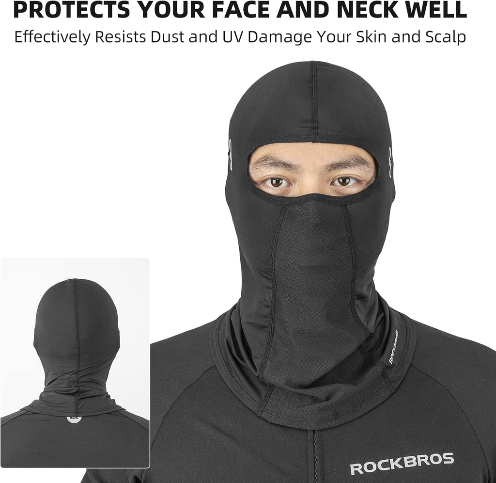 ROCKBROS Summer Balaclava Face Mask Cooling Neck Gaiter Breathable Face