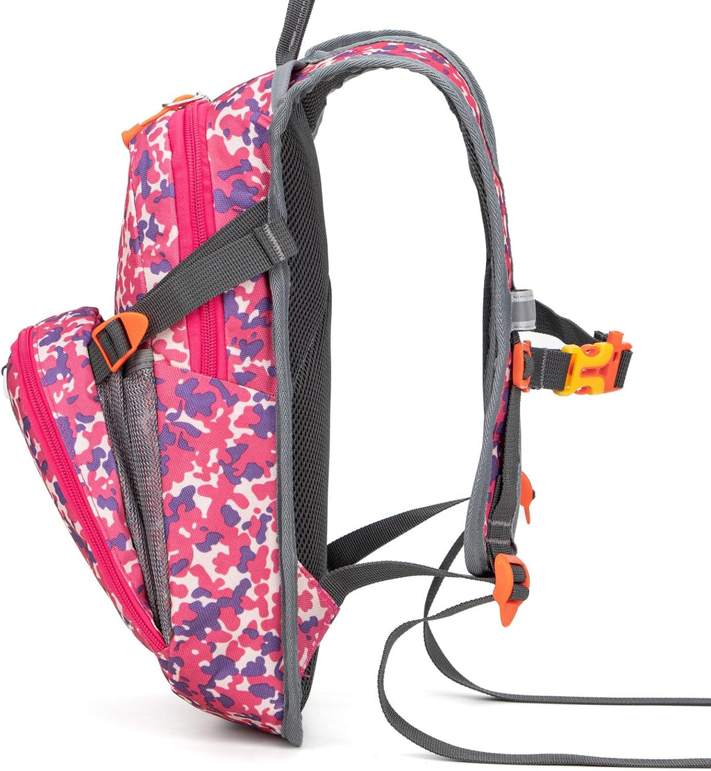 Kids Hydration Backpack, Water Hiking Backpack for Boys or Girls with 1.5L Reservoir Bladder