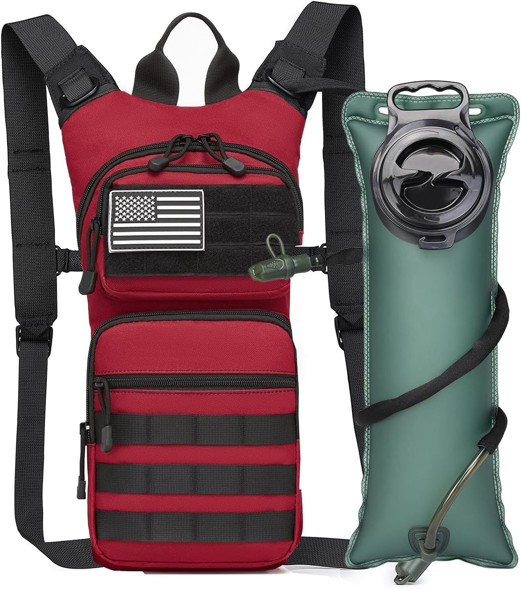 Insulated Water Hydration Pack Bag with 3L TPU Bladder Tactical Molle Hydration Backpack for Hiking Cycling Running