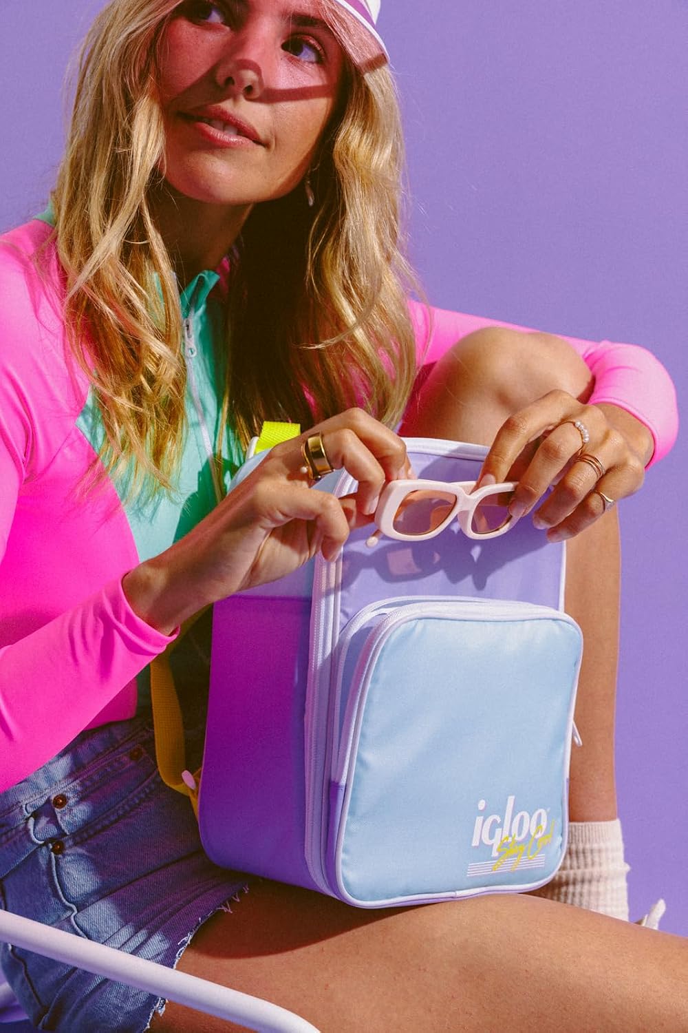 Igloo Lilac Breeze CONVERTIBLE RETRO BACKPACK