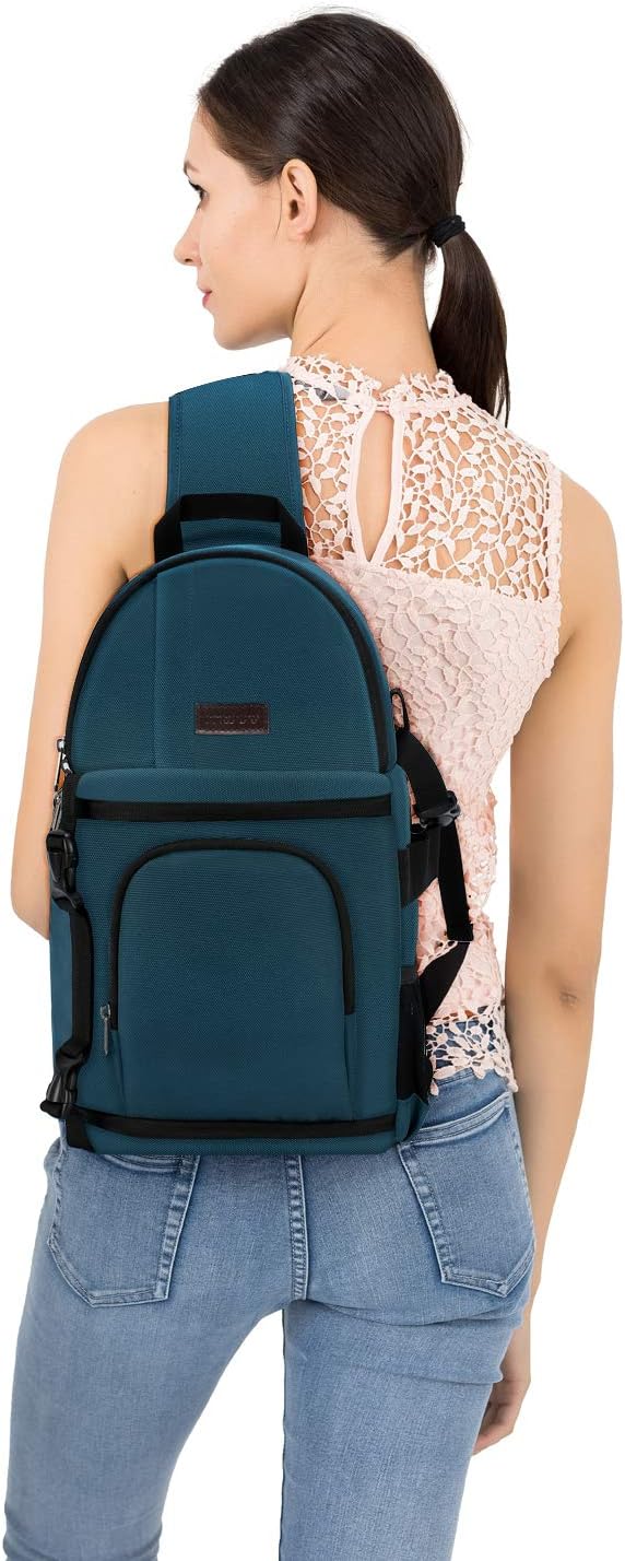 MOSISO Camera Sling Bag, Photography Shoulder Bag Compact Camera Backpack