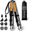 Folding Trekking Poles, Compact 13.8-Inch Hiking Poles 2-Pack