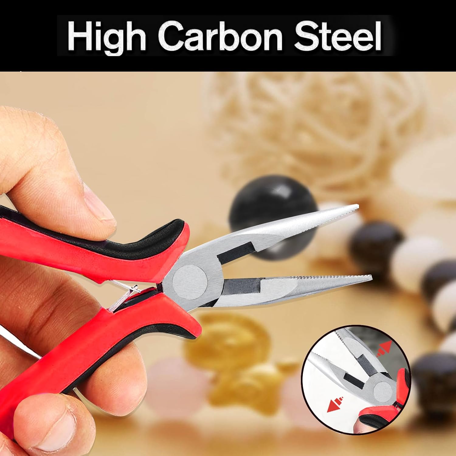 5 pcs mini pliers set, small pliers set includes pointed nose, long nose, oblique nose, flat nose and wire cutters with storage bag, suitable for electronic repair and jewelry, DIY tools