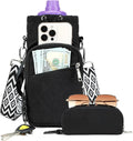 AGLOD Water Bottle Carrier Bag with Strap, Water Bottle Holder Crossbody Bags for Women Men for Walking, Hiking,Cycling
