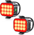ISEYOU Bike Tail Light [2 Packs], USB Rechargeable Rear Bike Light for Night Riding, 6 Light Modes, IP65 Waterproof & Drop Resistant LED Bicycle Rear Light for Men Women Kids Road Mountain Cycling