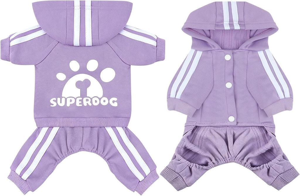 Dog Hoodie 4 Legs Jumpsuit Puppy Clothes Pullover Sweatshirt Pet Coat