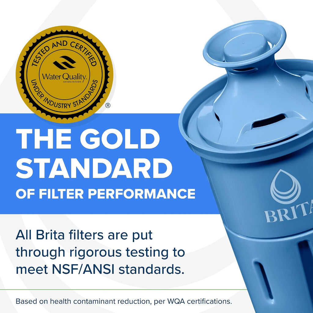 Brita Everyday Elite Water Filter Pitcher, Removes 99% of Lead, Includes 1 Filter, 10-Cup Capacity, Black