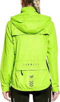 FitsT4 Sports Womens Running Cycling Windbreaker Reflective Jackets Hooded