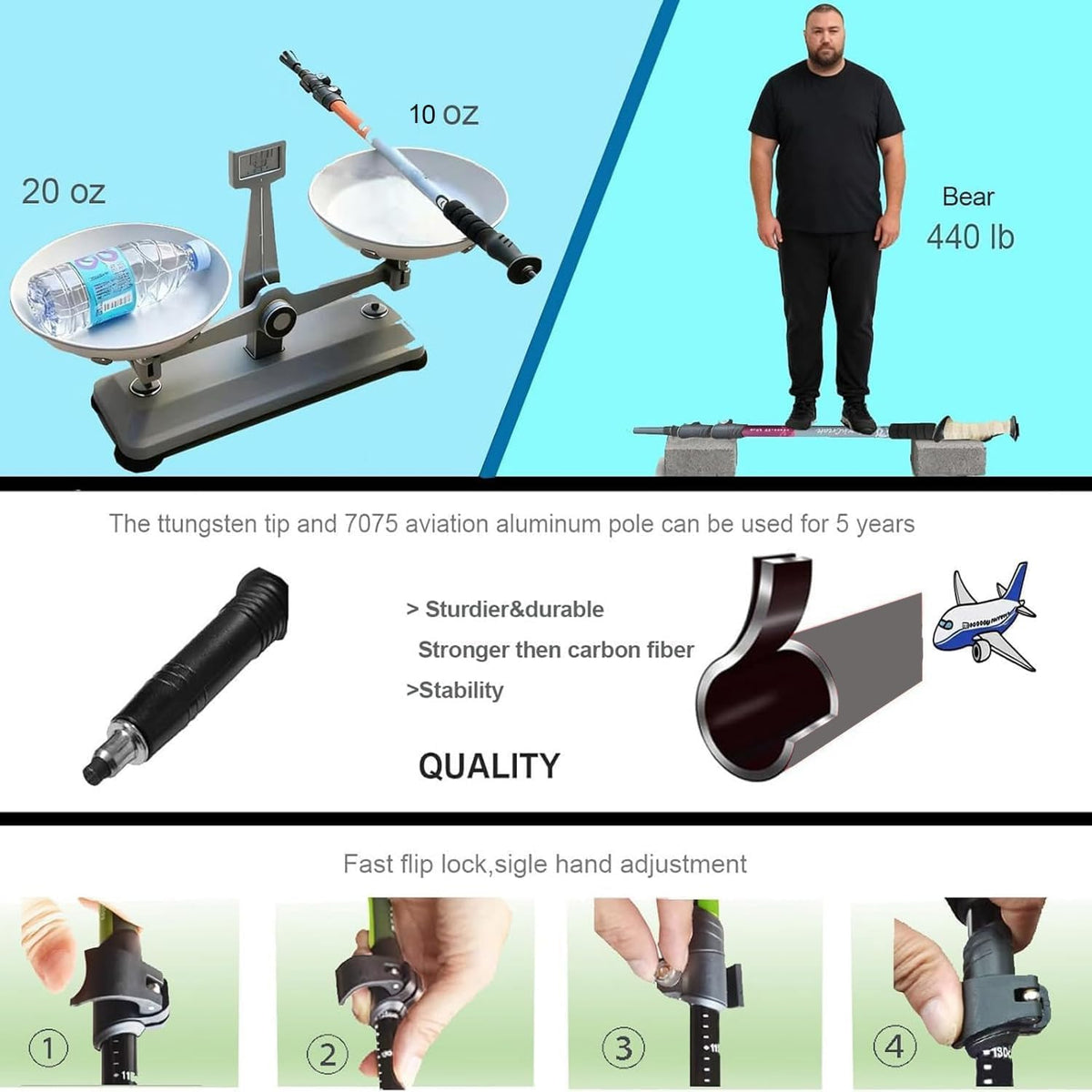 Trekking Poles as Selfie Sticks for Hiking