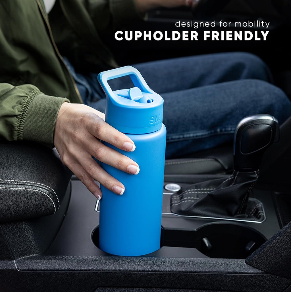 Simple Modern Insulated Water Bottle with Straw | 18oz | Beige