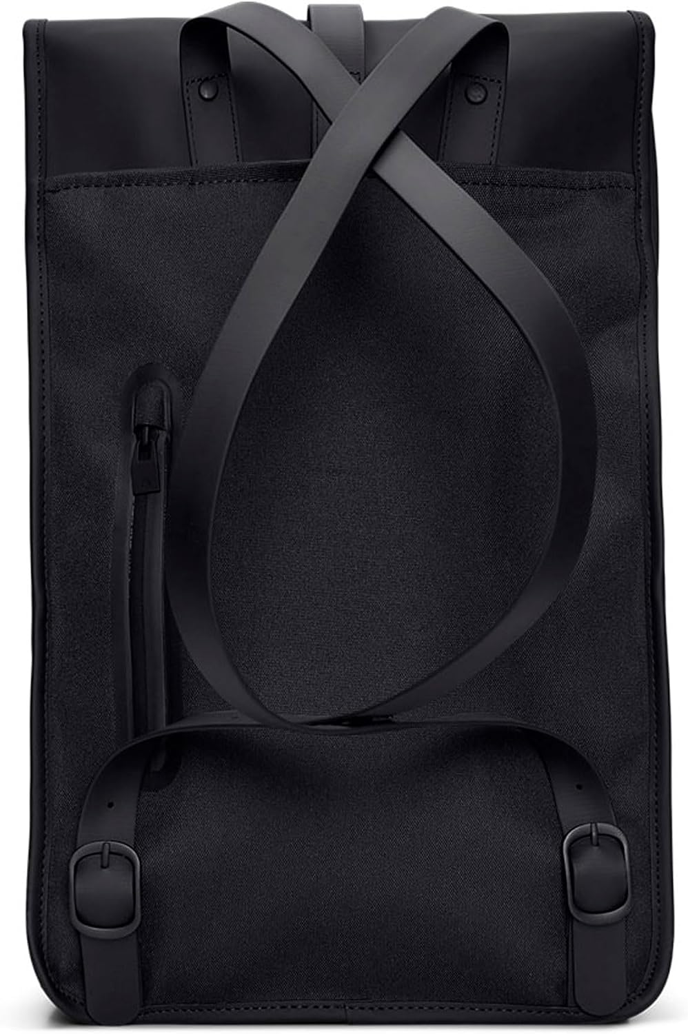 RAINS Backpack Black Waterproof Laptop Bag for Men and Women, Work Bag