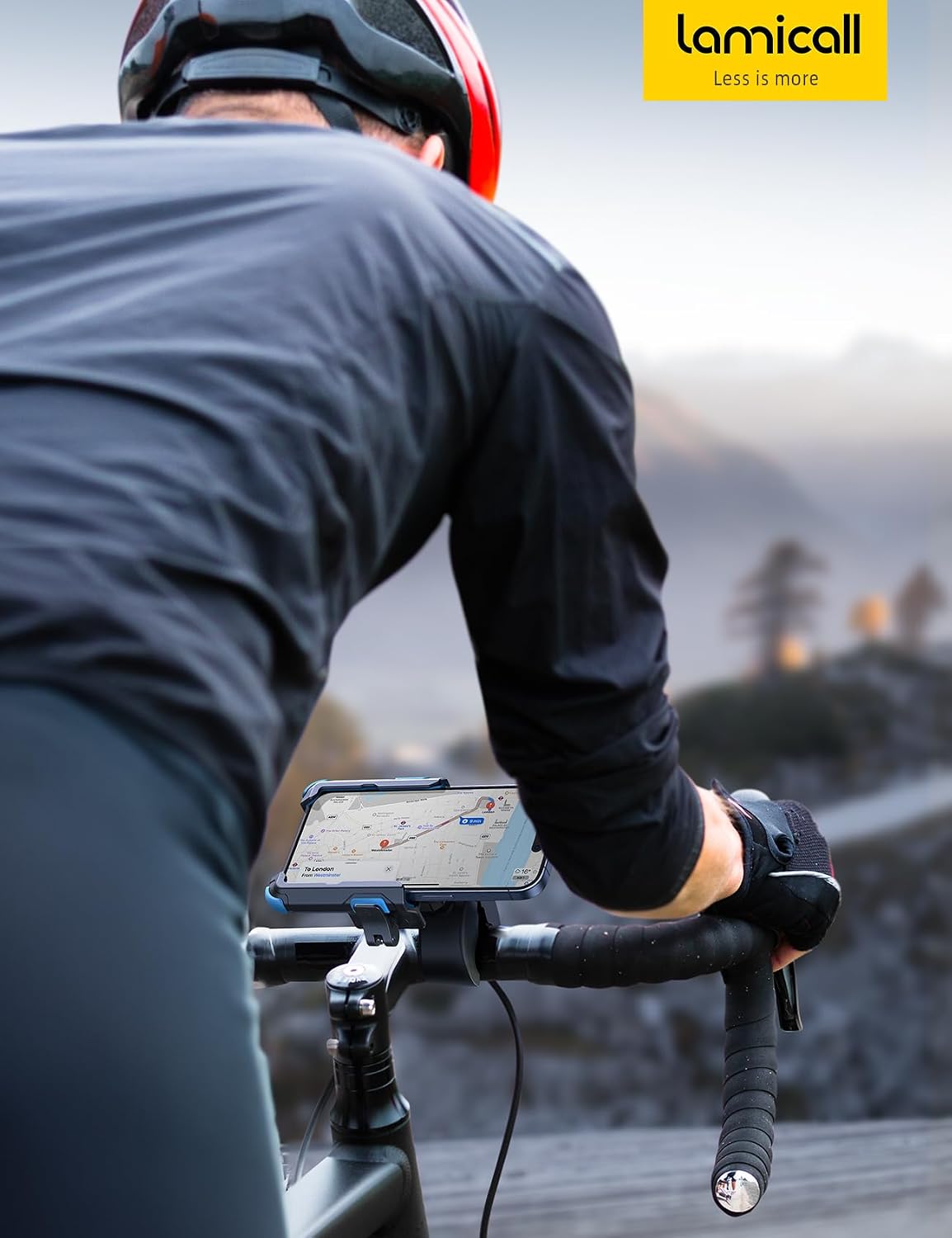 Lamicall Motorcycle Bike Phone Mount, 1s Lock Bike Phone Holder